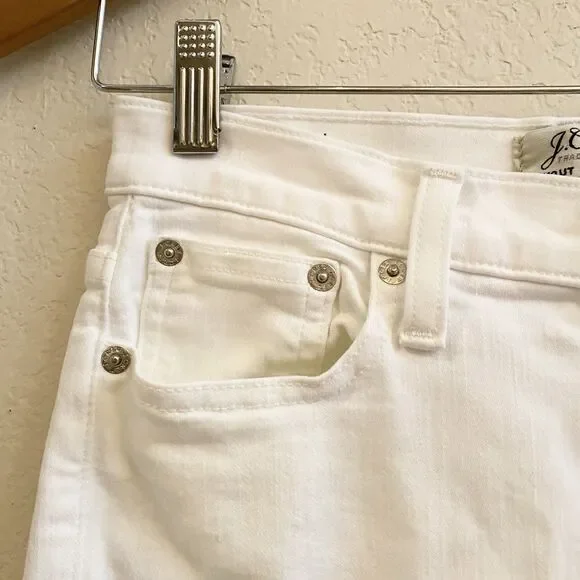 J Crew White Jeans Womens Size‎ 27 Blue Lookout High Rise Skinny Distressed - Picture 3 of 9